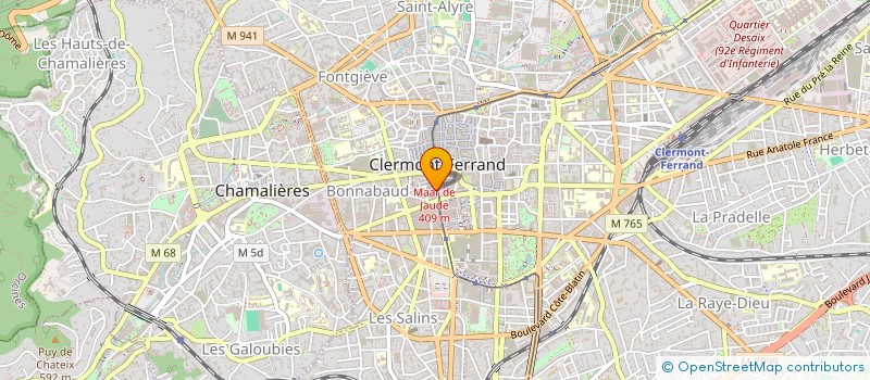 localisation de l'entreprise SCI DU PASSAGE DE JAUDE  CLERMONT-FERRAND