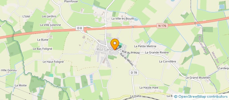 localisation de l'entreprise SCI DU PASSAGE DE LA VOUTE  ROZ-LANDRIEUX