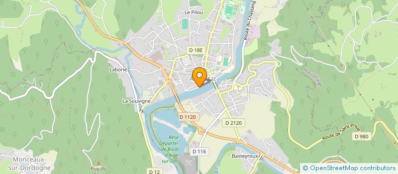 localisation de l'entreprise SCI DU PASSOUTROT à ARGENTAT-SUR-DORDOGNE