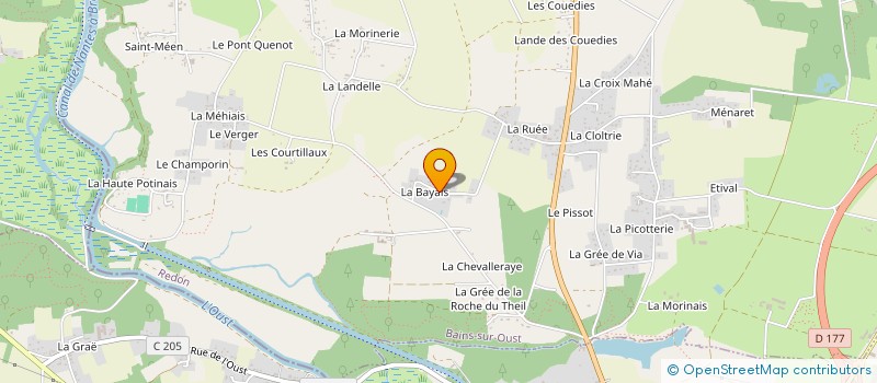 localisation de l'entreprise SCI DU PASTEUR  BAINS-SUR-OUST