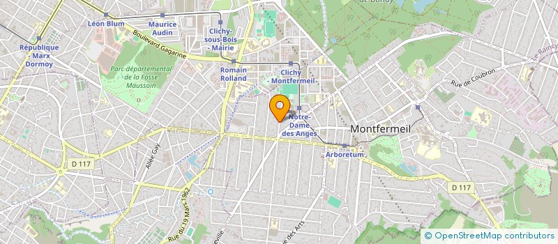 localisation de l'entreprise SCI DU PASTRE à MONTFERMEIL