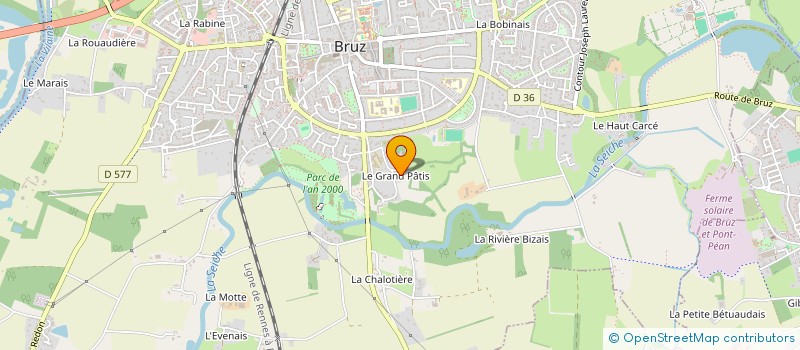 localisation de l'entreprise SCI DU PATIS  BRUZ