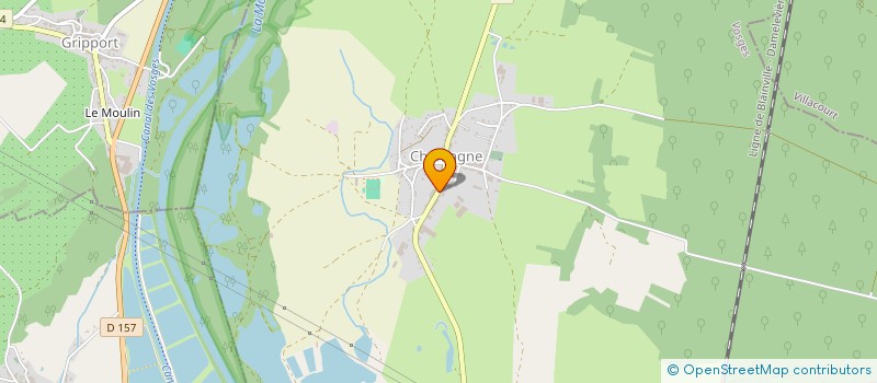 localisation de l'entreprise SCI DU PATIS DU BOIS DU FOUR  CHAMAGNE