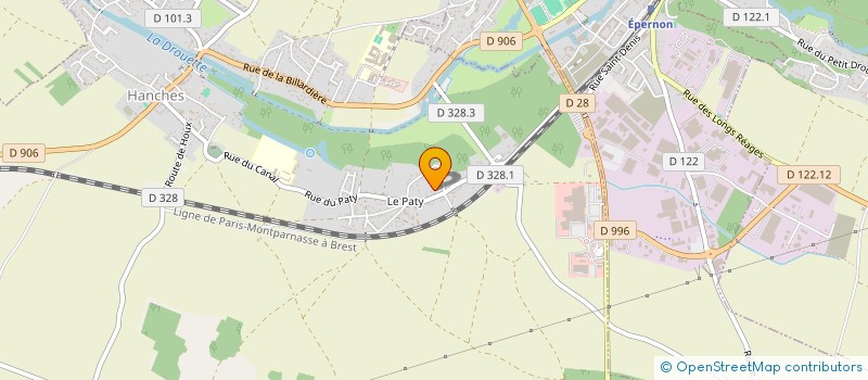 localisation de l'entreprise SCI DU PATY à HANCHES