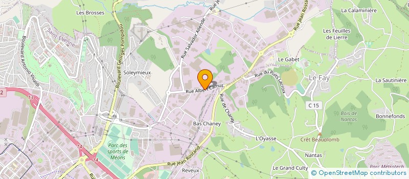 localisation de l'entreprise SCI DU PAU AMARELLO  LA TALAUDIERE