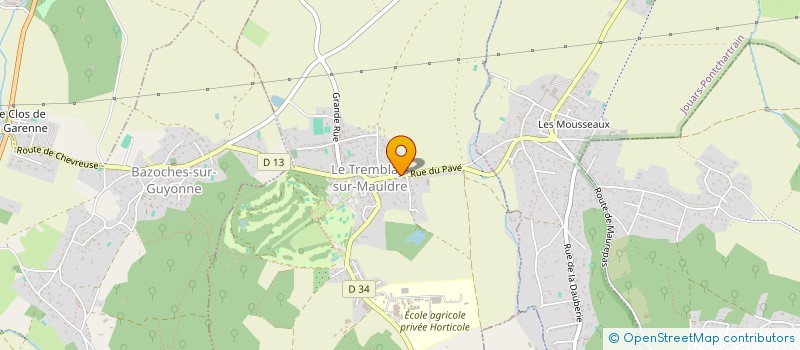 localisation de l'entreprise SCI DU PAVE  LE TREMBLAY-SUR-MAULDRE