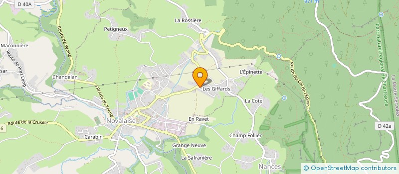 localisation de l'entreprise SCI DU PAVE  NOVALAISE