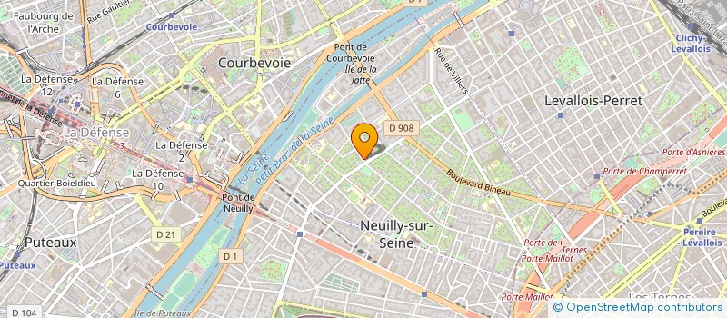 localisation de l'entreprise SCI DU PAVILLON à NEUILLY-SUR-SEINE