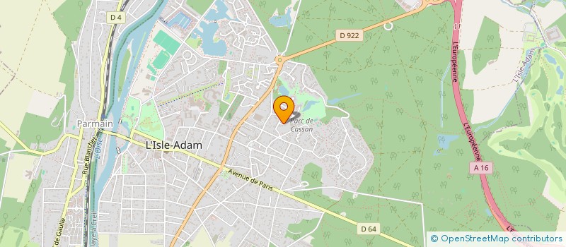localisation de l'entreprise SCI DU PAVILLON  L'ISLE-ADAM