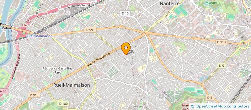 localisation de l'entreprise SCI DU PAVILLON  NANTERRE