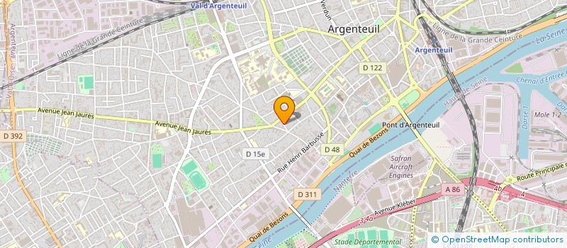 localisation de l'entreprise SCI DU PAVILLON 9  ARGENTEUIL