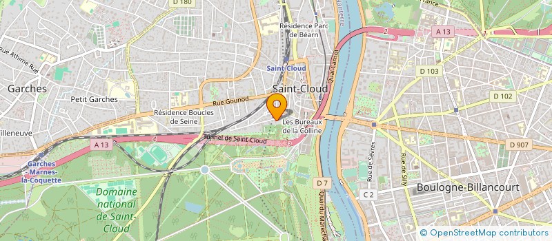 localisation de l'entreprise SCI DU PAVILLON DE L'ECUYER à SAINT-CLOUD