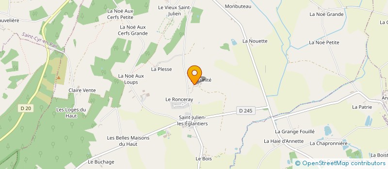 localisation de l'entreprise SCI DU PAYS D'AIGUES  PRE-EN-PAIL-SAINT-SAMSON