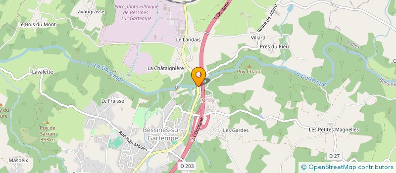 localisation de l'entreprise SCI DU PAYS D OC  BESSINES-SUR-GARTEMPE
