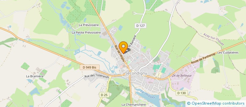 localisation de l'entreprise SCI DU PAYS DE GATINE  BEUGNON-THIREUIL