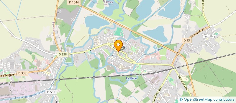localisation de l'entreprise SCI DU PAYS DE LA SERRE à LA FERE