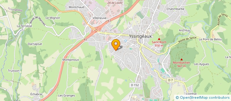 localisation de l'entreprise SCI DU PAYS DES SUCS  YSSINGEAUX