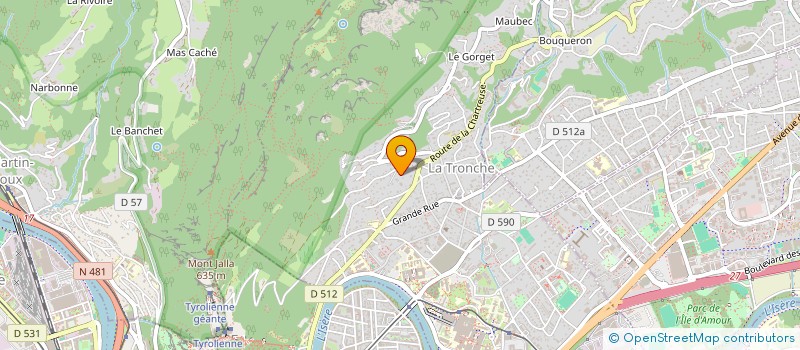 localisation de l'entreprise SCI DU PEAGE  LA TRONCHE