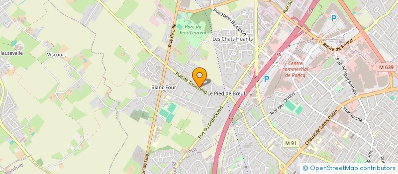 localisation de l'entreprise SCI DU PEAGE à RONCQ