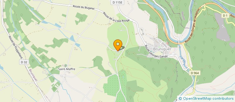 localisation de l'entreprise SCI DU PECH  BRUNIQUEL