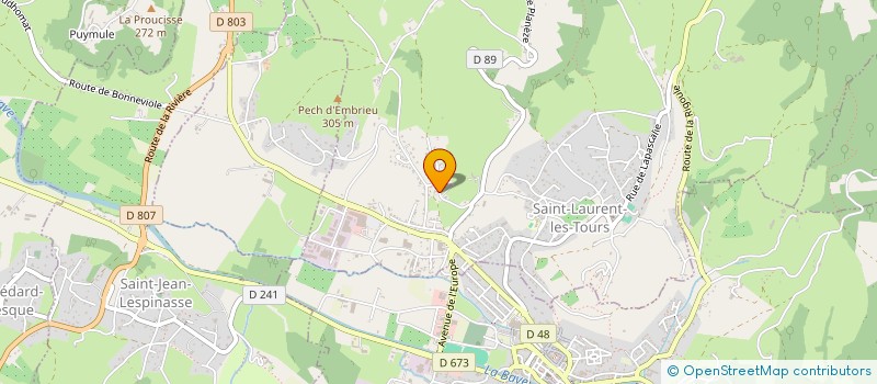 localisation de l'entreprise SCI DU PECH  SAINT-LAURENT-LES-TOURS