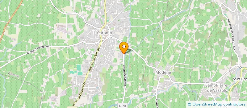 localisation de l'entreprise SCI DU PECHE MIGNON  CAROMB