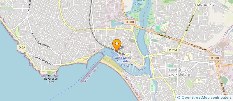 localisation de l'entreprise SCI DU PECHEUR à SAINT-GILLES-CROIX-DE-VIE