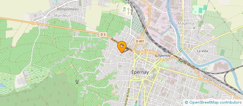 localisation de l'entreprise SCI DU PEIGNE D'ARGENT à EPERNAY
