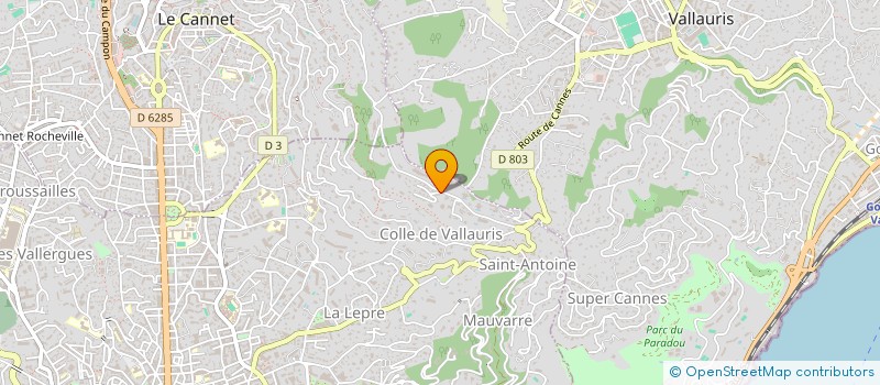 localisation de l'entreprise SCI DU PEINTRE à CANNES