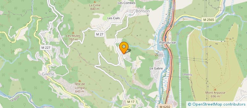 localisation de l'entreprise SCI DU PELERET  BONSON