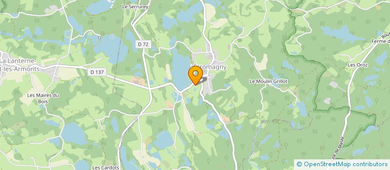 localisation de l'entreprise SCI DU PELLEVIN  ECROMAGNY