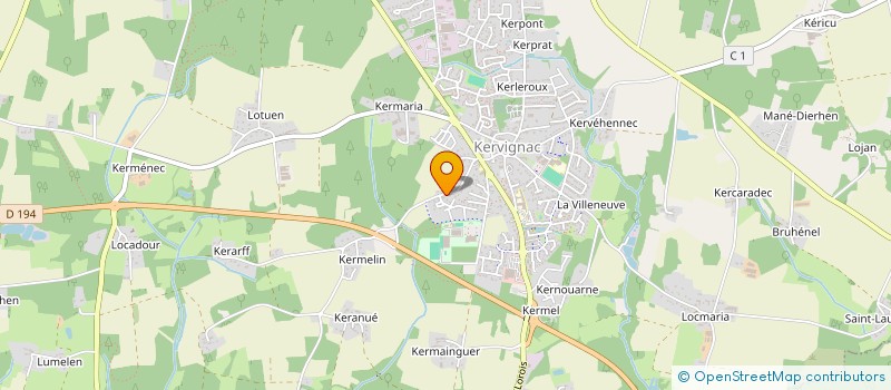 localisation de l'entreprise SCI DU PENHER à KERVIGNAC