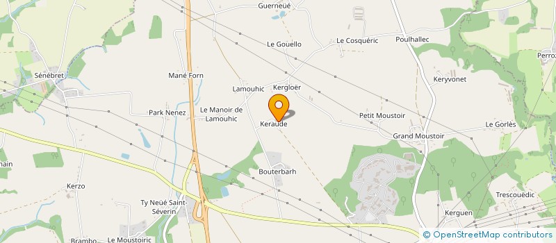 localisation de l'entreprise SCI DU PENTY  CAUDAN