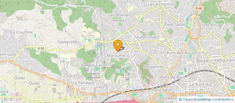 localisation de l'entreprise SCI DU PEPIN  TOULON