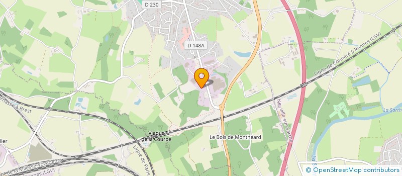 localisation de l'entreprise SCI DU PERCHE  LA BAZOGE