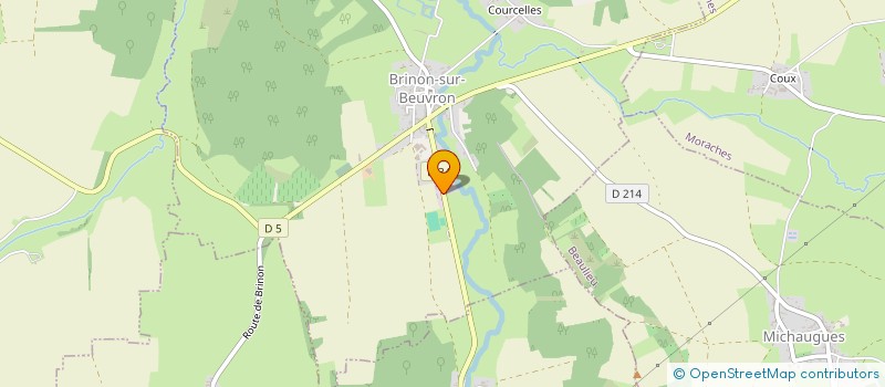 localisation de l'entreprise SCI DU PERE CASTOR  BRINON-SUR-BEUVRON