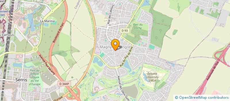 localisation de l'entreprise SCI DU PERE LABAT  MAGNY-LE-HONGRE