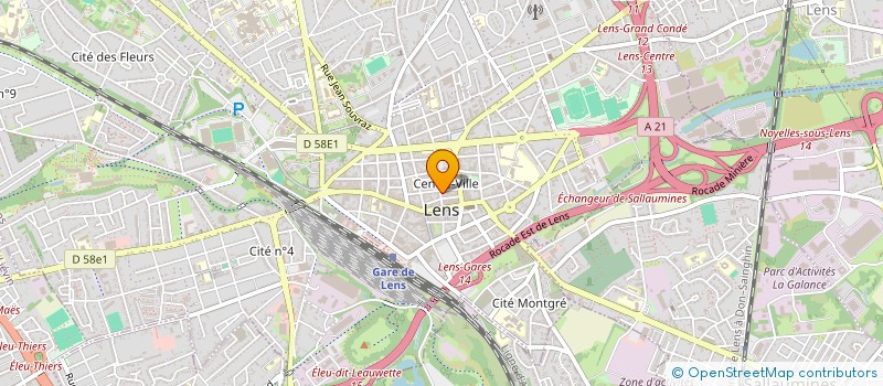 localisation de l'entreprise SCI DU PERI  LENS