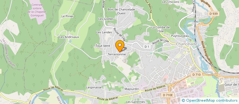 localisation de l'entreprise SCI DU PERIGORD  CHANCELADE