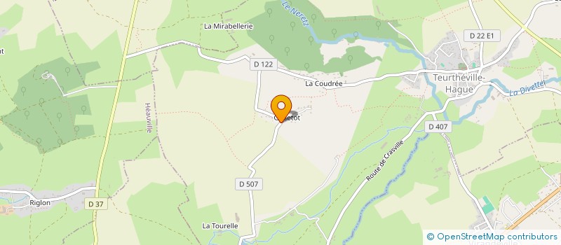 localisation de l'entreprise SCI DU PERON  TEURTHEVILLE-HAGUE