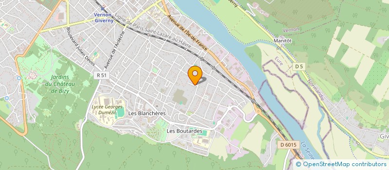 localisation de l'entreprise SCI DU PEROUSET  VERNON