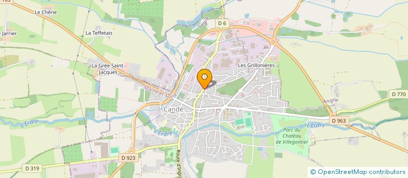 localisation de l'entreprise SCI DU PERRAY  CANDE