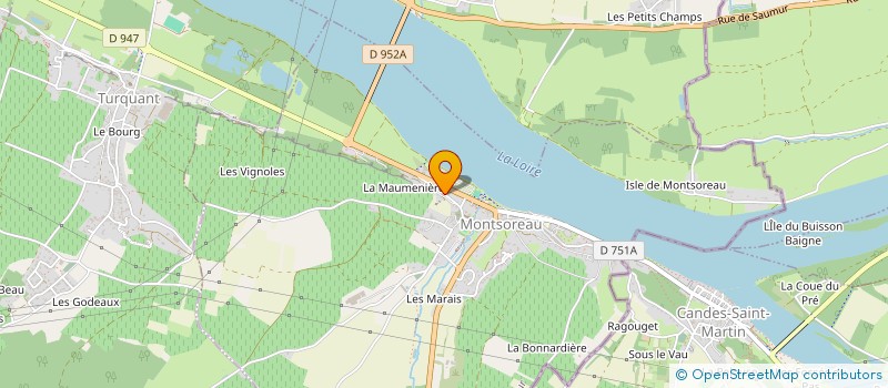 localisation de l'entreprise SCI DU PERREYEUR  MONTSOREAU