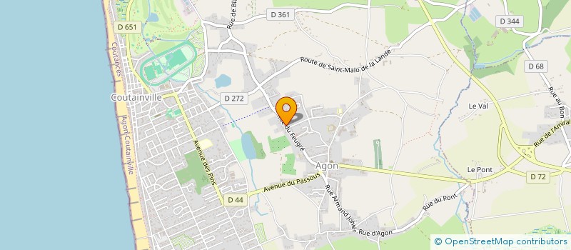 localisation de l'entreprise SCI DU PERRON LE FEUGRE à AGON-COUTAINVILLE