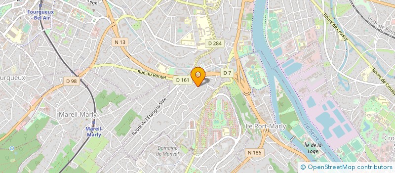 localisation de l'entreprise SCI DU PERRUCHET  LE PECQ