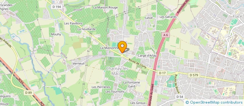 localisation de l'entreprise SCI DU PERTHUIS à CHARNAY-LES-MACON