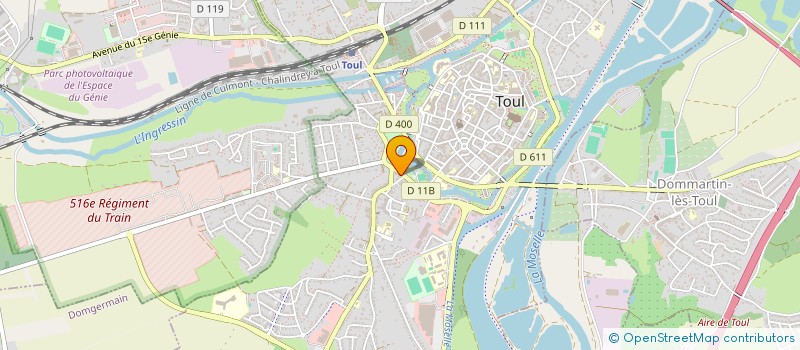 localisation de l'entreprise SCI DU PERTHUIS  TOUL