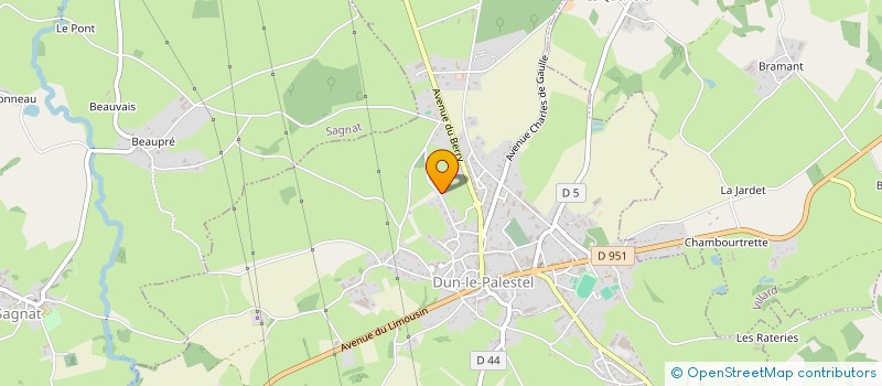 localisation de l'entreprise SCI DU PESCHER à DUN-LE-PALESTEL