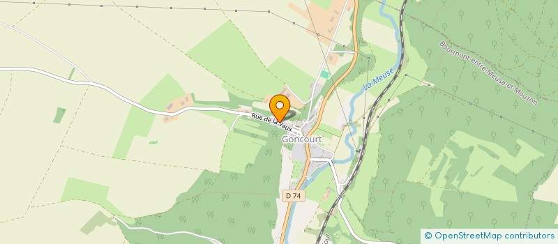 localisation de l'entreprise SCI DU PESERY à BOURMONT-ENTRE-MEUSE-ET-MOUZON