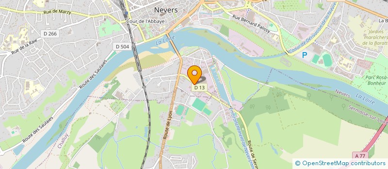 localisation de l'entreprise SCI DU PET A L'ANE  SERMOISE-SUR-LOIRE